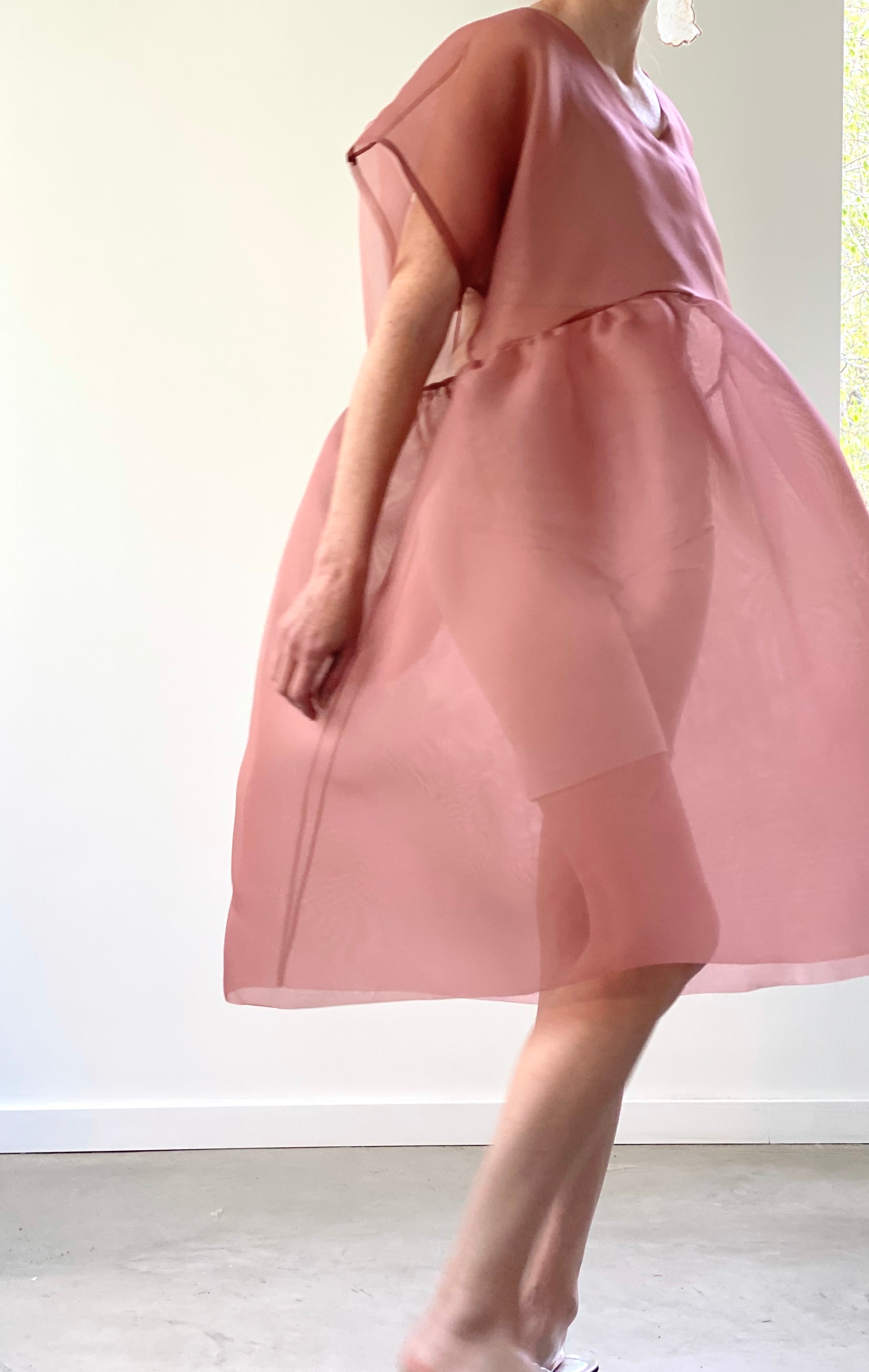 Glitter Detail Tulip Sleeve Dress – Riah Fashion