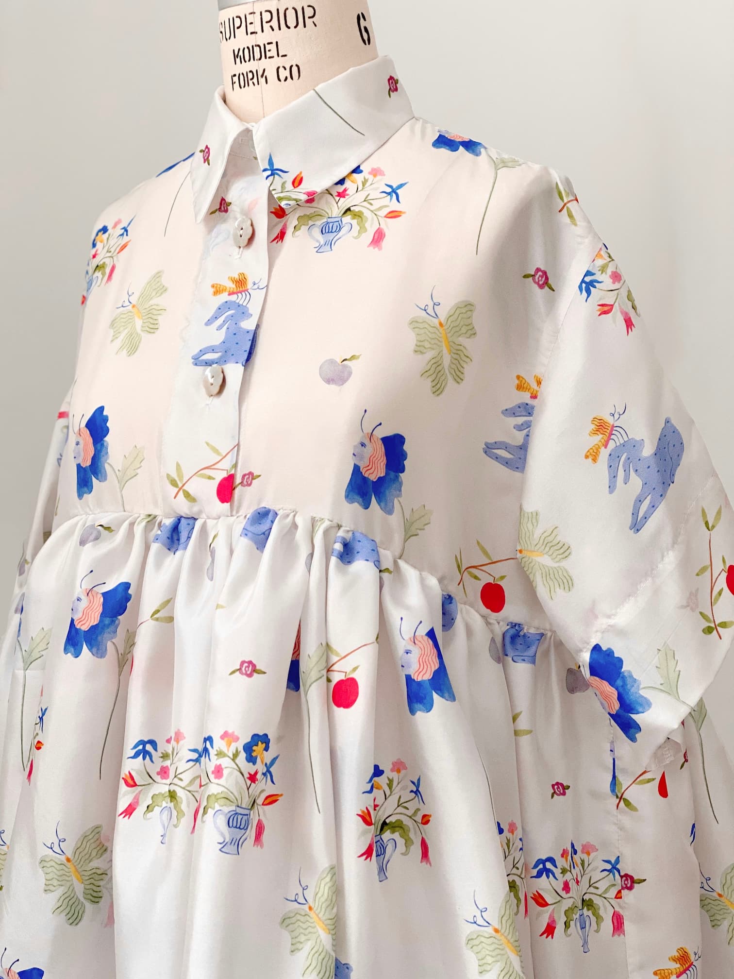 Lou Shirt Dress — Printed