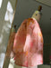 Haut Noémiah Arlette — Modèle Floral Edit en organza de soie rose transparent à imprimé floral, manches bouffantes et ourlet festonné, présenté sur un mannequin.