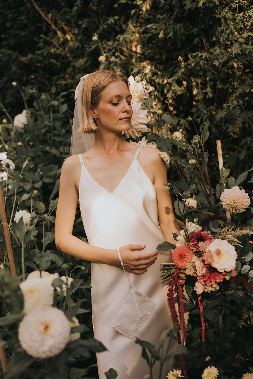 Claude Silk Satin Dress — Bridal Edit