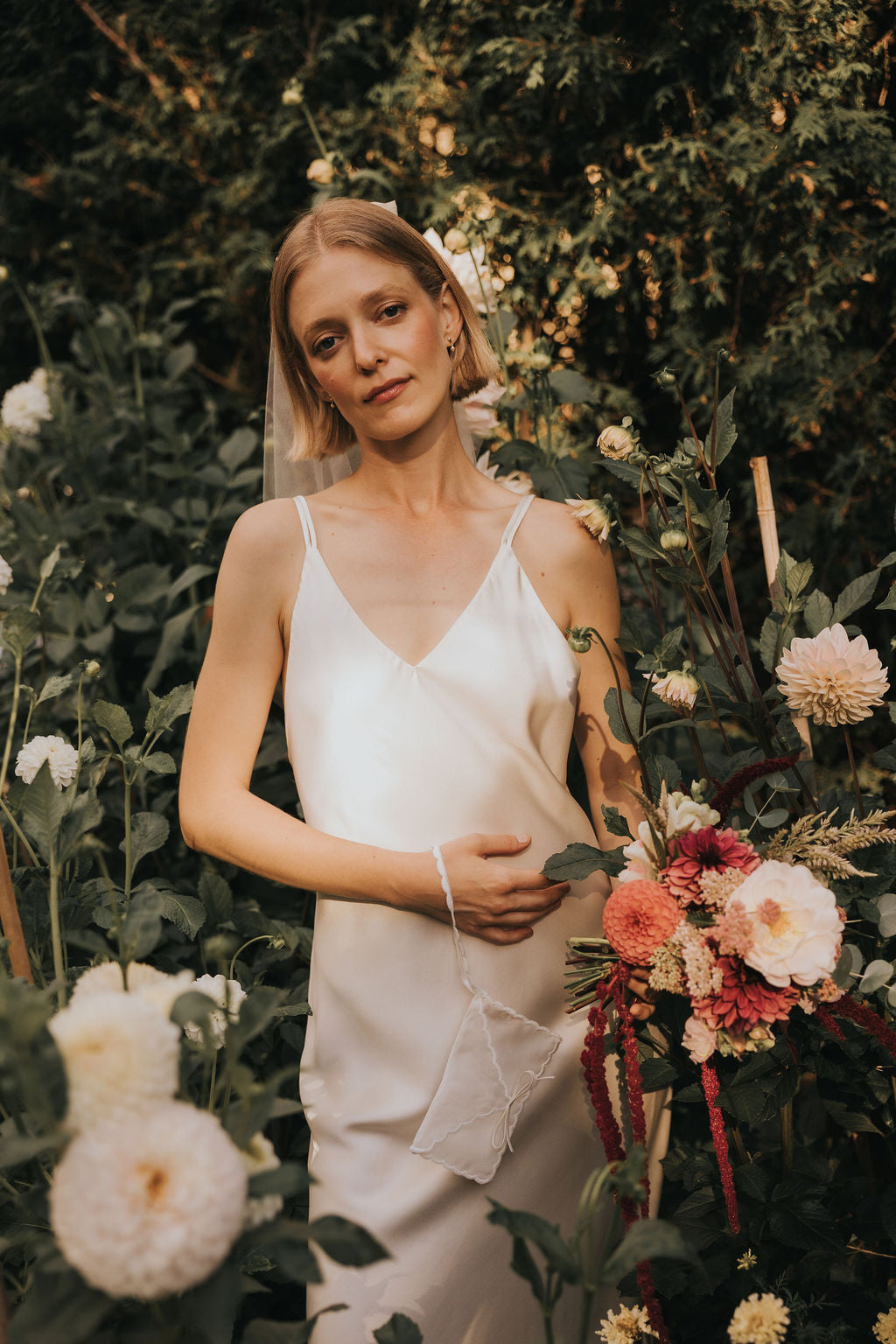 Claude Silk Satin Dress — Bridal Edit