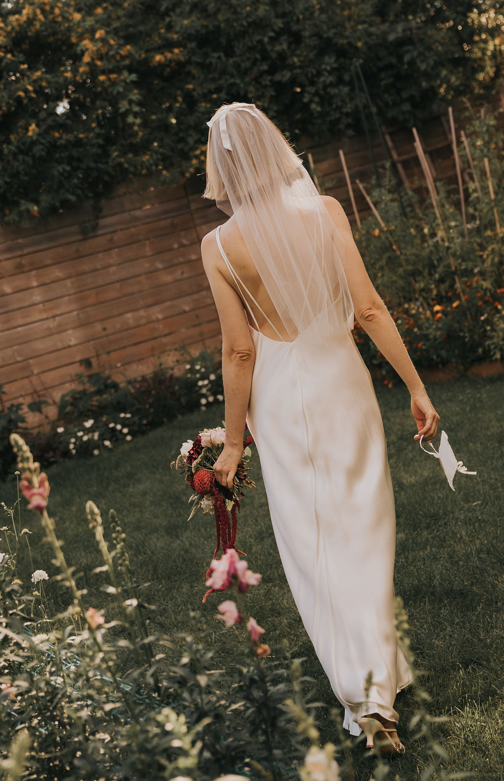 Claude Silk Satin Dress — Bridal Edit