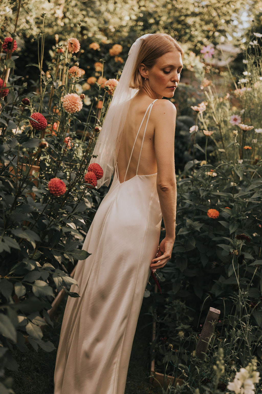 Claude Silk Satin Dress — Bridal Edit