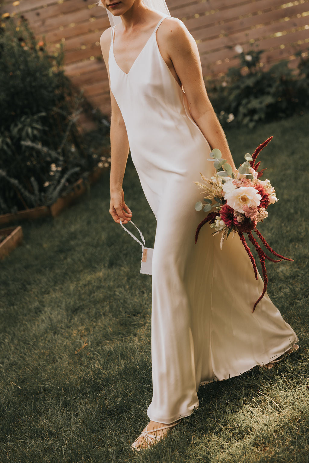 Claude Silk Satin Dress — Bridal Edit
