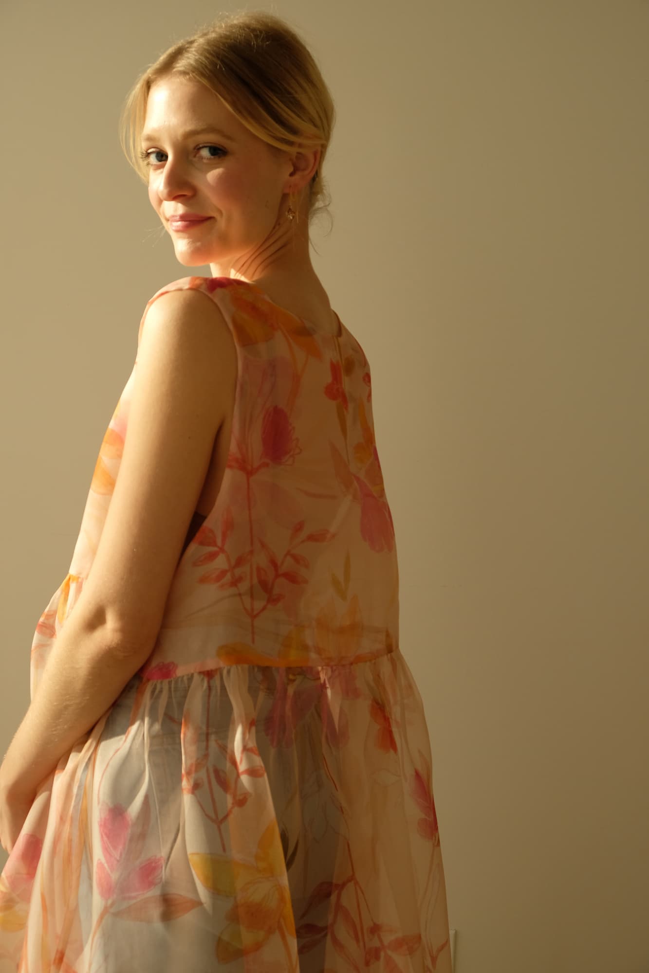 Robe en soie Coco — édition florale