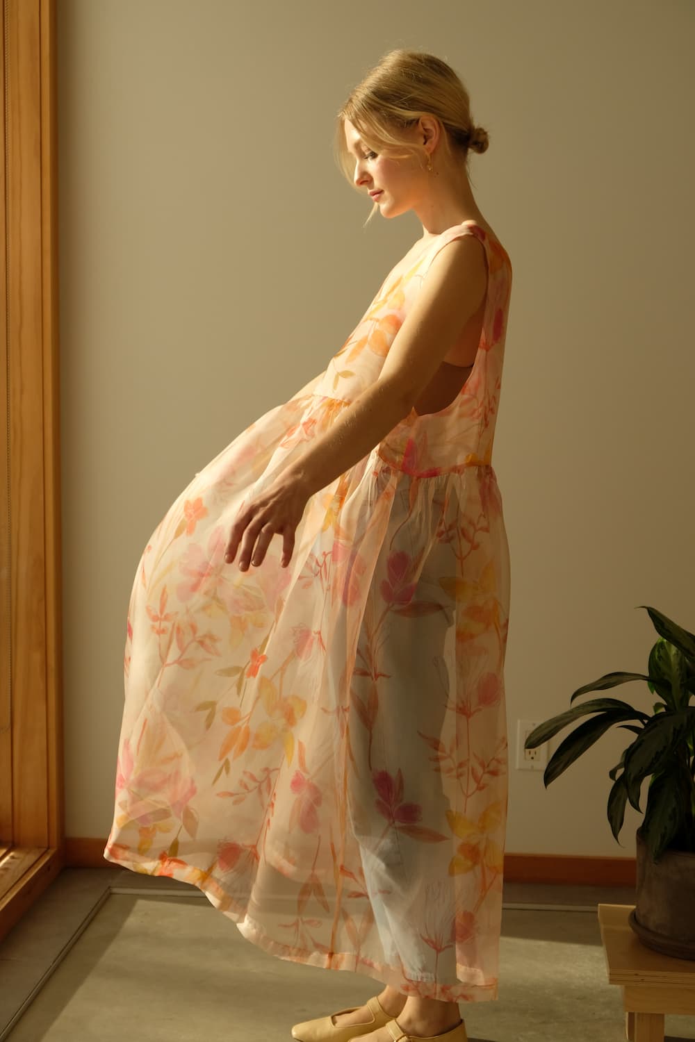 Robe en soie Coco — édition florale