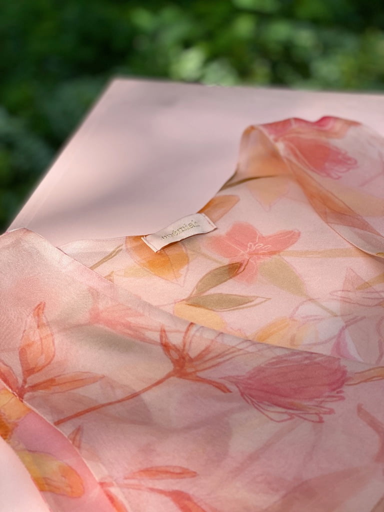 Robe en soie Coco — édition florale