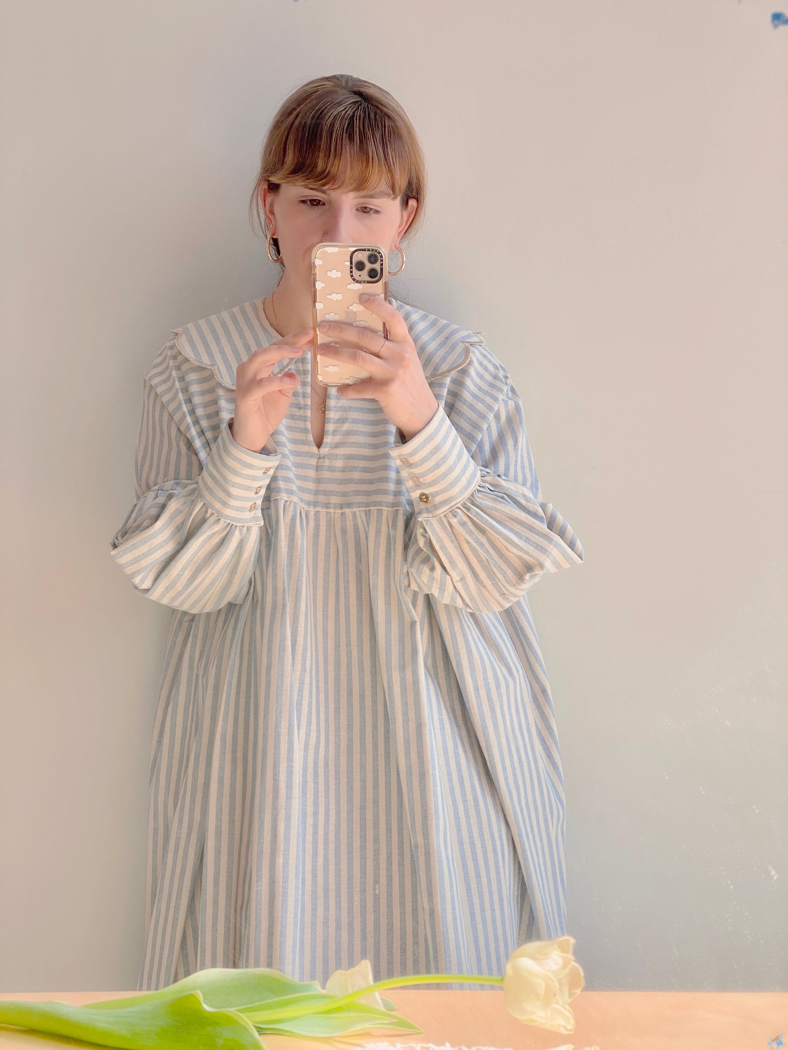 Célia Midi Striped Dress