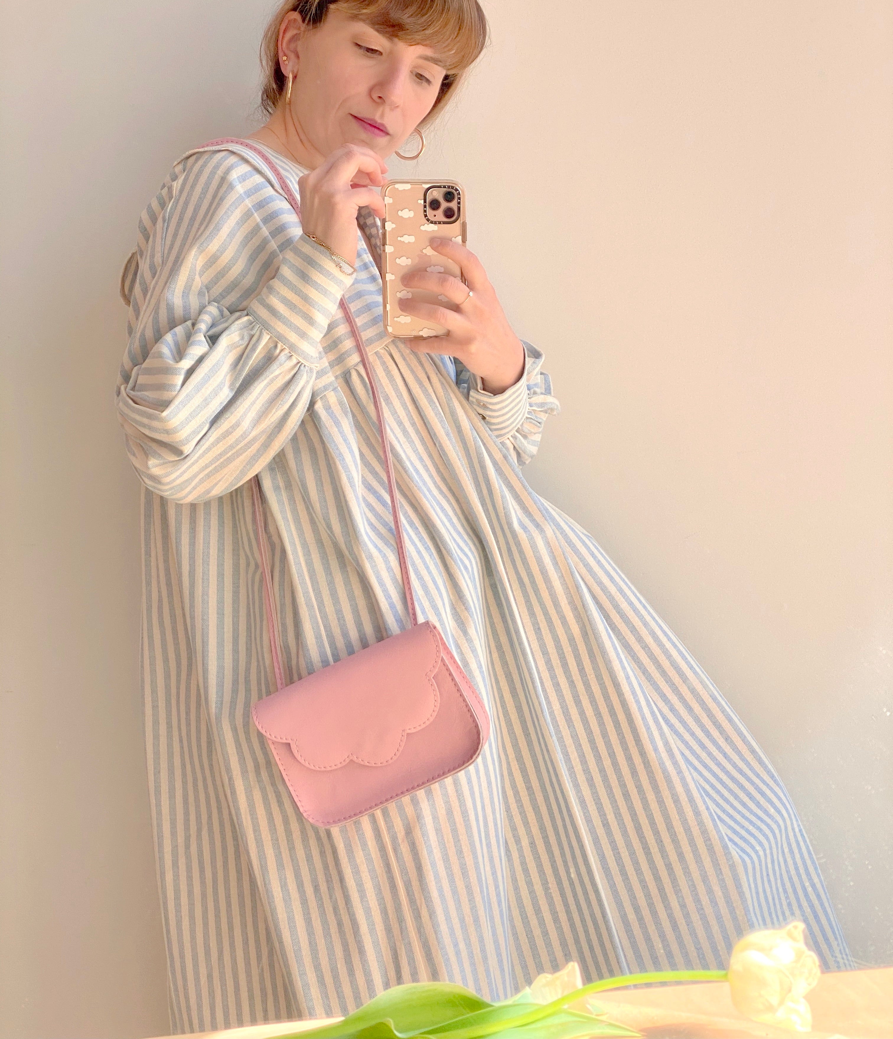Célia Midi Striped Dress