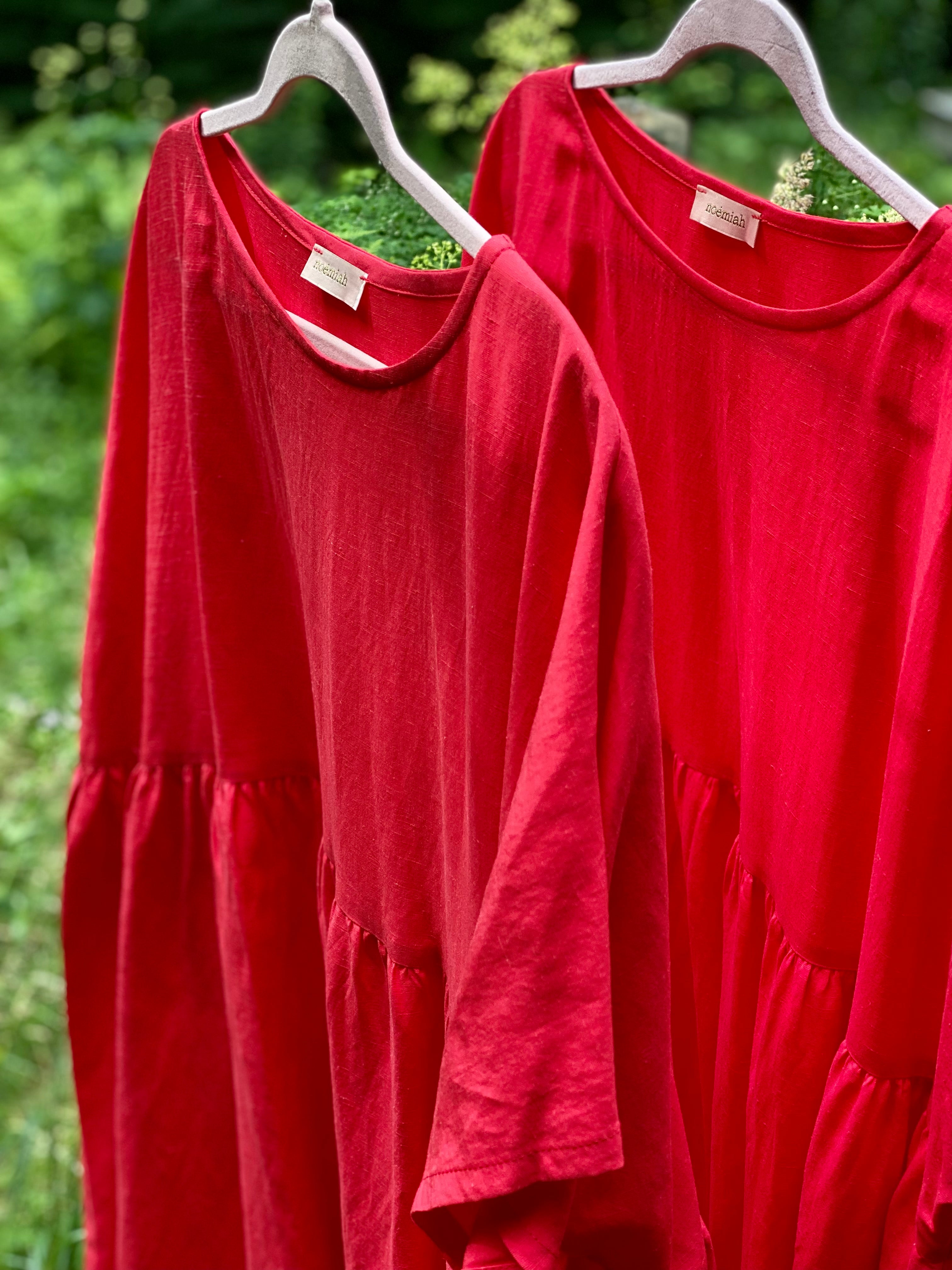 Robe classique Cécilia — rouge